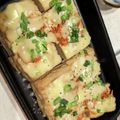 LunaJuno's cooksnap of when they made フライパンで厚揚げピザ！キムチチーズ焼き.
