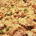 nagabebe's cooksnap of when they made お肉たっぷりひき肉ステーキのピラフ.