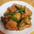 クッキングかぁ♡'s cooksnap of when they made 鶏むね肉とアスパラガスの中華炒め.