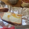 picachi's cooksnap of when they made 食パンアレンジ☆クリームチーズ&ハチミツ.