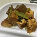 Halü★mama's cooksnap of when they made 厚揚げとこんにゃく、小松菜の味噌煮.