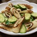 ぐにゅまる's cooksnap of when they made きゅうりと炒めちくわのポン酢あえ.