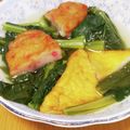 えりこ82☆'s cooksnap of when they made 小松菜とすり身天ぷらの煮浸し.