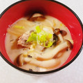 みぽぽ37's cooksnap of when they made とろさばみそ煮缶の豆乳キムチスープ.
