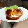 しおのゆっ子's cooksnap of when they made エッグinハンバーグ♡基本のハンバーグ♪.