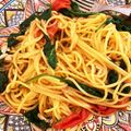 Eire's cooksnap of when they made ほうれん草とトマトのアンチョビパスタ.