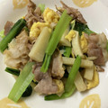 YUZU8120's cooksnap of when they made 小松菜とタケノコの卵炒め.