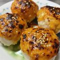 ★なみ☆'s cooksnap of when they made 残りご飯で☆味噌マヨ焼おにぎり.