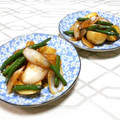 ＠迷子＠'s cooksnap of when they made 新玉ねぎと新じゃがの甘辛炒め.