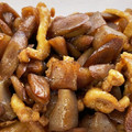 お塩と砂糖's cooksnap of when they made 【作り置き】鶏皮 ごぼう 蒟蒻の甘辛煮.