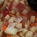 ュキンコ's cooksnap of when they made トマトジュースdeミネストローネ.