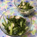 puniＫ's cooksnap of when they made ささ身と胡瓜のめかぶ和え♡.