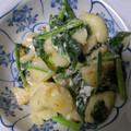ｍａｋｉ0124's cooksnap of when they made ジャガイモとほうれん草のガリマヨ炒め.