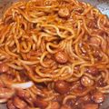ゆかりりりー's cooksnap of when they made うどんナポリタン.