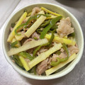 HomaRuu's cooksnap of when they made 牛肉と筍とピーマンのオイスターソース炒め.