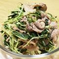 まりっコぐらし's cooksnap of when they made 水菜と豚肉の和風さっと炒め♪.