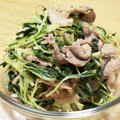 まりっコぐらし's cooksnap of when they made 水菜と豚肉の和風さっと炒め♪.