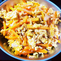 J_son's cooksnap of when they made 人参と卵とツナの炒め物.