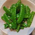 ぷっちかおりんご's cooksnap of when they made 簡単おかず☆さやえんどうのペペロンチーノ.