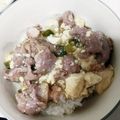☆アンシェル☆'s cooksnap of when they made 豚肉とくずし豆腐のあんかけ丼.