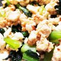 チビクウ's cooksnap of when they made 小松菜と豆腐の塩炒め.
