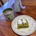 popet's cooksnap of when they made スタバ風！抹茶ホワイトチョコスコーン.