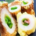 horseland's cooksnap of when they made 竹輪の天ぷら　in紅生姜とピーマン.