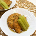 horseland's cooksnap of when they made やさしい味 がんもとフキの煮物.