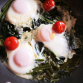 くむちん's cooksnap of when they made あと1品に☆ほうれん草の巣籠もり卵.