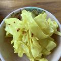 dollyj's cooksnap of when they made キャベツのレンジカレーピクルス.
