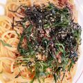クックIB82OG☆'s cooksnap of when they made 納豆梅しそ和風パスタ.