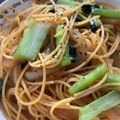 L.R's cooksnap of when they made 小松菜の和風パスタ.
