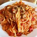 クック5LM6QA☆'s cooksnap of when they made フライパン1つで完成☆トマト・ツナパスタ.