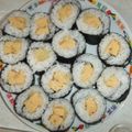 きらり流れ星's cooksnap of when they made 超簡単☆お弁当にぴったりたまご海苔巻き♫.