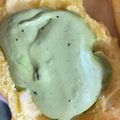 Yu‐ppi's cooksnap of when they made 抹茶味の生クリーム❤デコなどに.