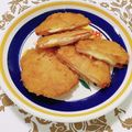 コムギ大好き's cooksnap of when they made お弁当★卵不要とろ～りチーズハムカツ.