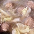 ふぁんころ's cooksnap of when they made 簡単♪ほうれん草と肉団子の春雨スープ.