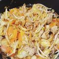 kashikon's cooksnap of when they made 給食の「豚キムチ」♡野菜炒め風で辛くない.