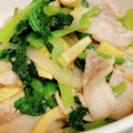 bell_moko's cooksnap of when they made 小松菜と豚肉とたけのこの和風炒め.