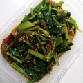 kashikon's cooksnap of when they made 大根の葉(かぶの葉)で簡単ナムル.
