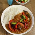 Ricy's cooksnap of when they made 夏野菜とひき肉の彩り☆トマトカレー.