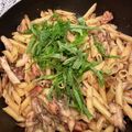 beyond_78's cooksnap of when they made サバ缶と舞茸のパスタ.