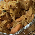 MULA's cooksnap of when they made キャベツと鮭缶の和風煮物.