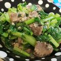 ナンバン's cooksnap of when they made サバ缶と小松菜のペペロンチーノ.