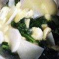 ☆hikonyan☆'s cooksnap of when they made かぶの葉と揚げと豆腐の味噌汁.