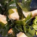 クックN1M21E☆'s cooksnap of when they made 水溶性食物繊維！ワカメとキノコの梅肉和え.