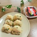 chi−ちゃん's cooksnap of when they made 大根葉&明太子のおにぎり♡.