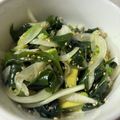 ぴゆみい's cooksnap of when they made 新玉とワカメとアボカドのゴマポンサラダ.
