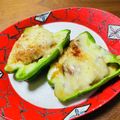 kinniko's cooksnap of when they made サバ味噌缶のピーマンチーズ焼き.