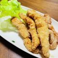 kinniko's cooksnap of when they made おつまみにも♪ささみのチーズスティック.